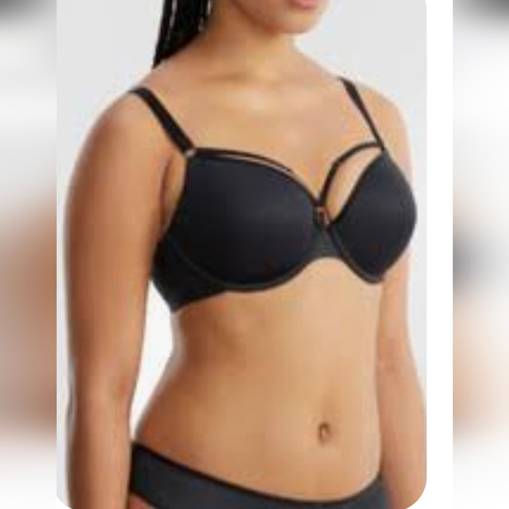 LYSA BLACK UNDERWIRE BIKINIS TOP
